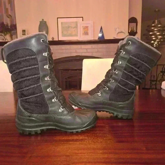 Timberland Earthkeepers Mount Holly Tall Lace Duck Boot Womens Size 5.5 Black - Picture 4 of 10